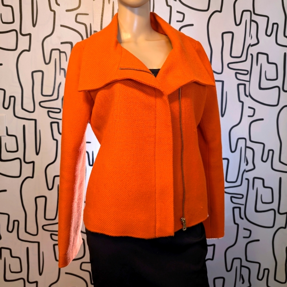 Orange Zip-Up Jacket